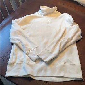 White Mock Neck Sweater
